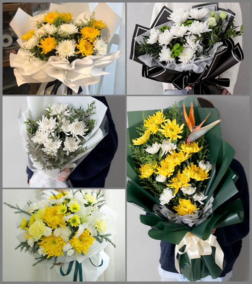 浙江省台州黄岩区北洋镇百亩洋村白事花束代送
